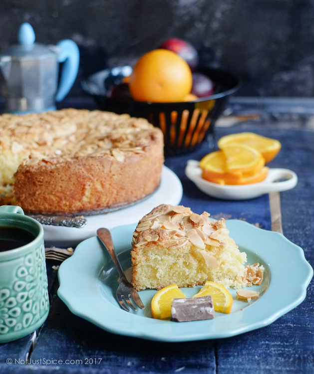 Almond Cake on notjustspice.com