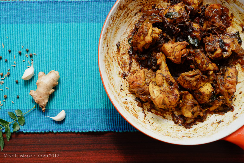 Chicken Pepper Fry | Pepper Chicken on notjustspice.com