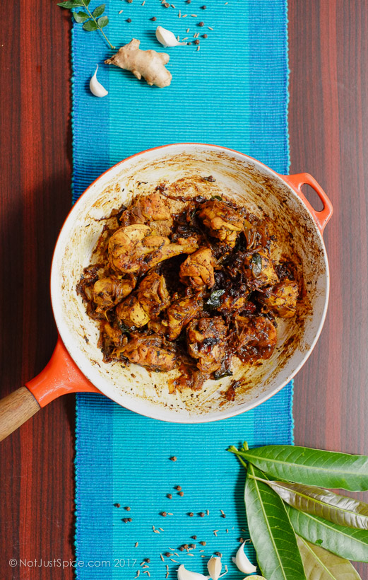 Chicken Pepper Fry | Pepper Chicken on notjustspice.com