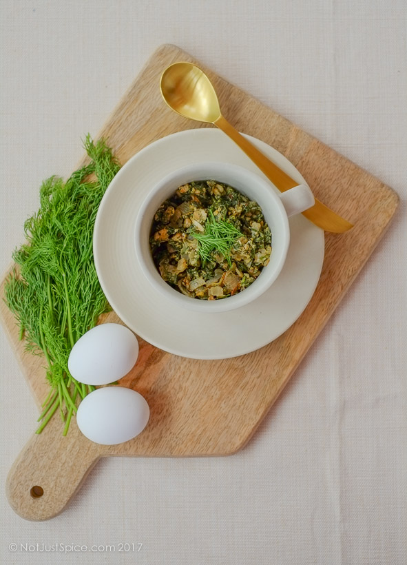 Eggs and Dill Fry on notjustspice.com