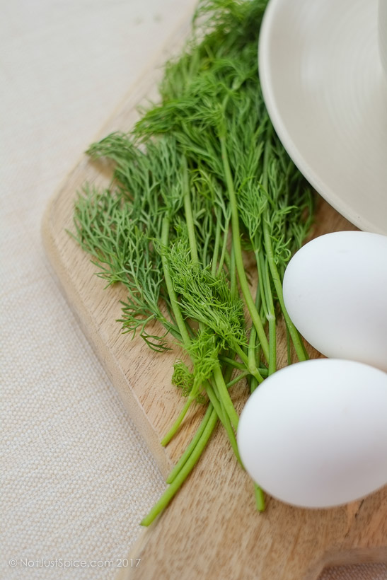 Eggs and Dill Fry on notjustspice.com