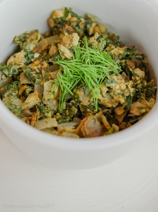 Eggs and Dill Fry on notjustspice.com
