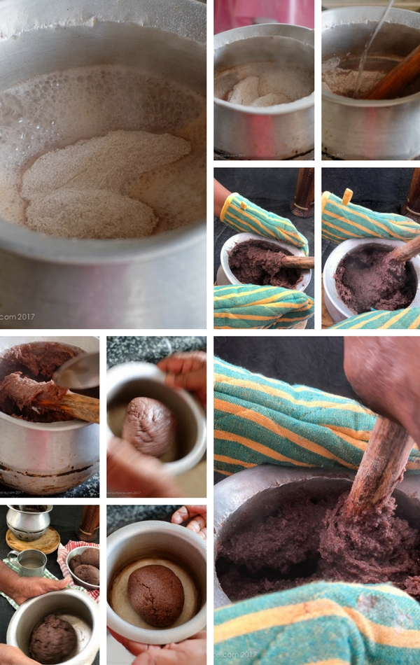 Finger Millet Balls | Màu Sadam | Ragi Muddè | Ragi Kali | Ragi Balls on notjustspice.com