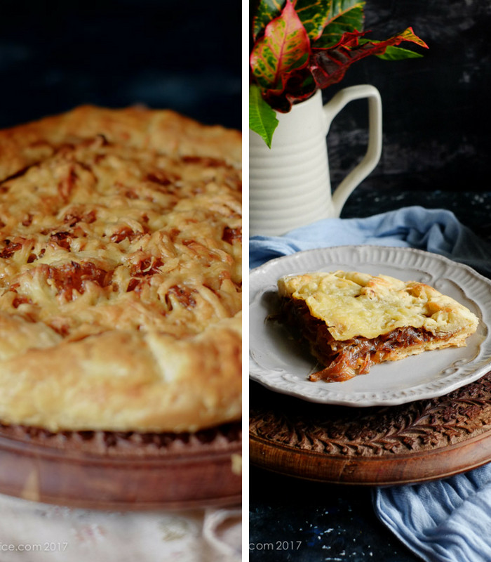 French Onion Tart on notjustspice.com