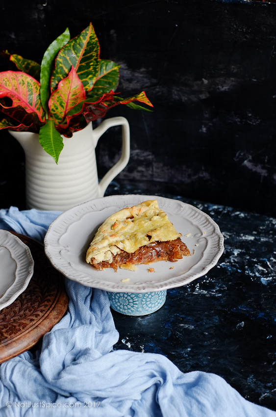 French Onion Tart on notjustspice.com