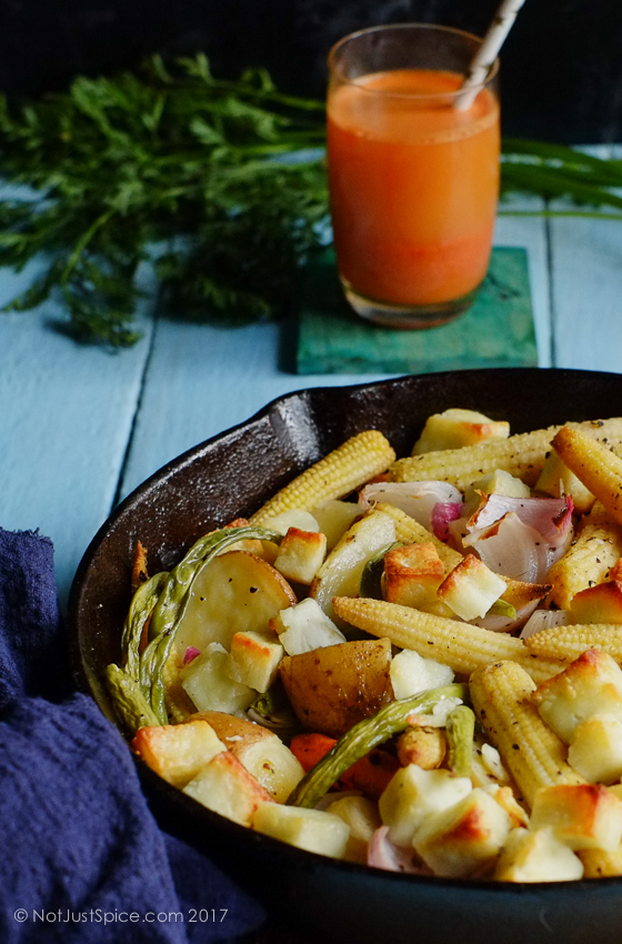 Ghee Roasted Vegetables | 30-Minute Vegetarian Meal on notjustspice.com