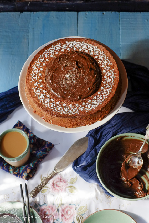 Golden Almond Cake on notjustspice.com