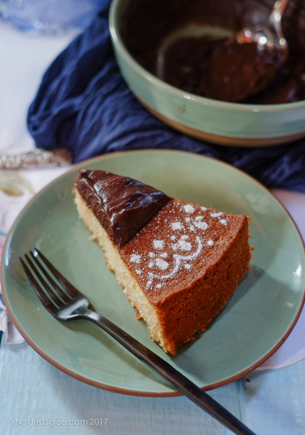Golden Almond Cake on notjustspice.com