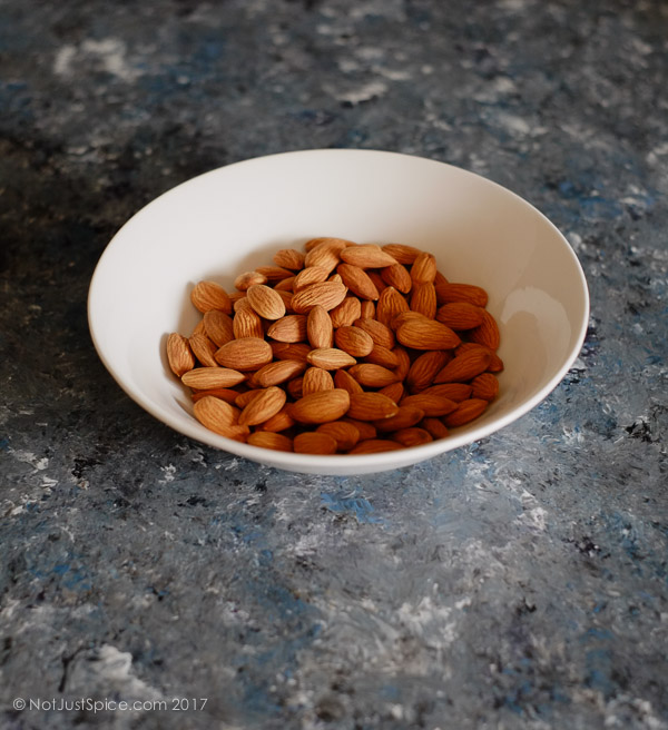How To Blanch Almonds on notjustspice.com