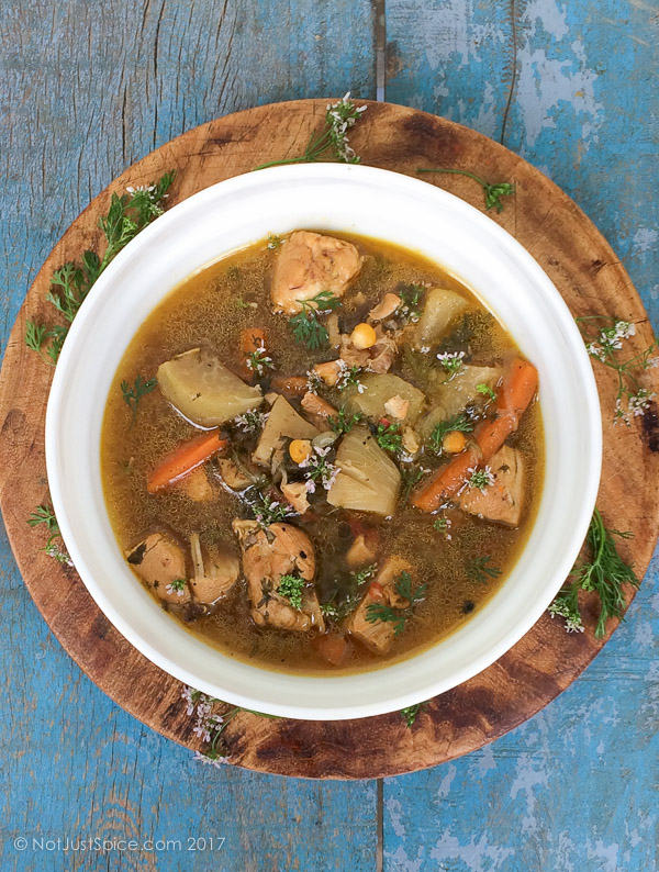 Immunity Boosting Chicken Soup | Cold and Flu-Fighter Chicken Soup Indian Style on notjustspice.com