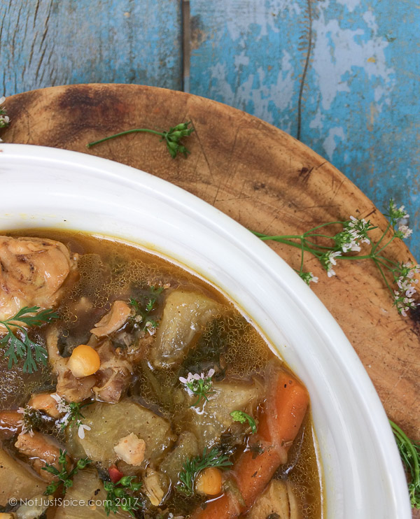 Immunity Boosting Chicken Soup | Cold and Flu-Fighter Chicken Soup Indian Style on notjustspice.com