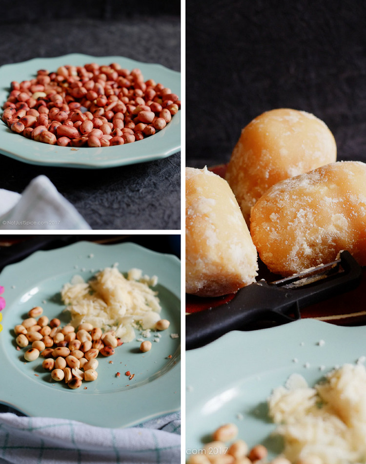 Insanely Easy Snack: Peanuts and Jaggery | Groundnuts and Jaggery on notjustspice.com