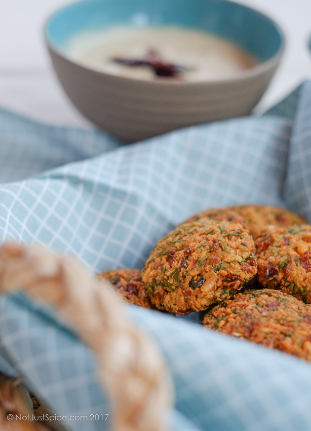 Split Chickpea Fritters | Masala Vada | Paruppu Vadai on notjustspice.com