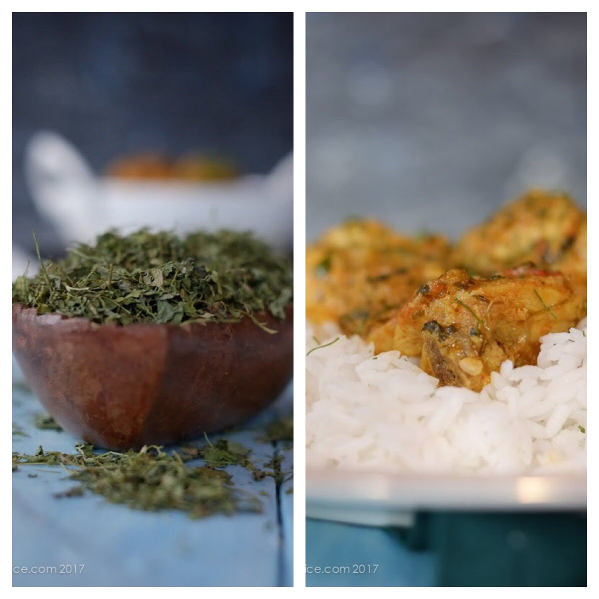 Methi Chicken | Chicken with Dried Fenugreek Leaves