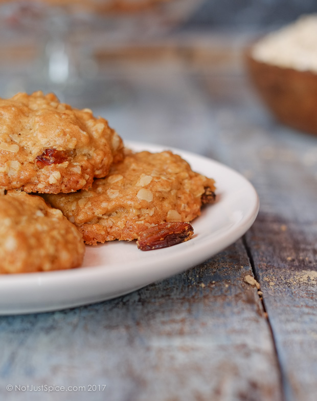 Oatmeal Raisin Cookies | Rise and Shine Breakfast Cookies on notjustspice.com