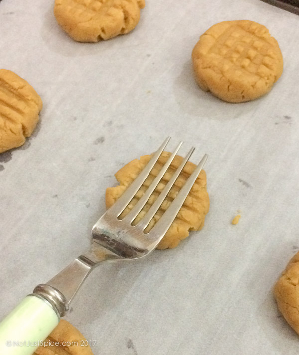 Peanut Butter Cookies on notjustspice.com