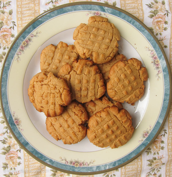 Peanut Butter Cookies on notjustspice.com