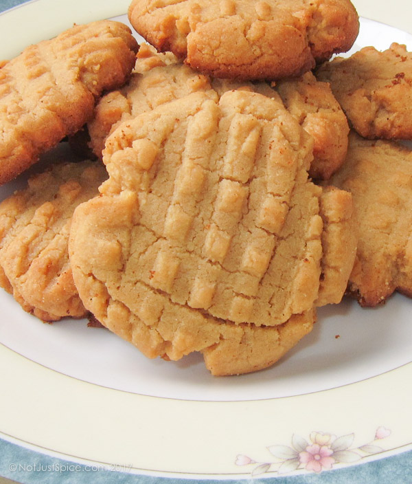 Peanut Butter Cookies on notjustspice.com