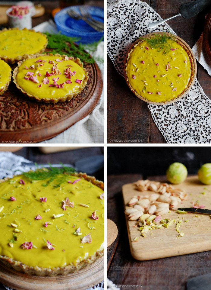 Raw, Vegan & Gluten Free: Avocado, Mango and Lime Mousse Tart on notjustspice.com