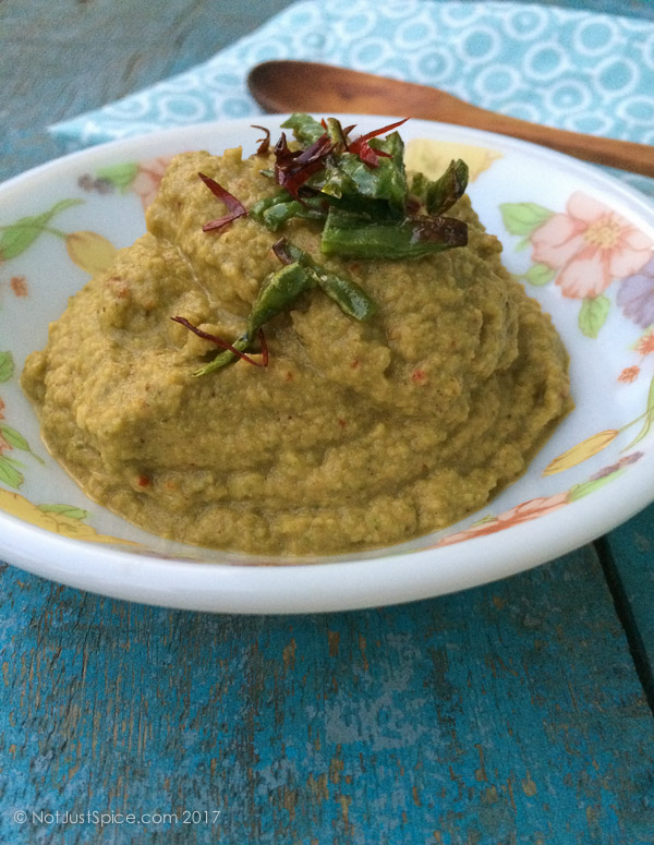 Ridge Gourd Peel Chutney | Peerkangai Thol Thuvayal | Heerekai Sippe Chutney on notjustspice.com