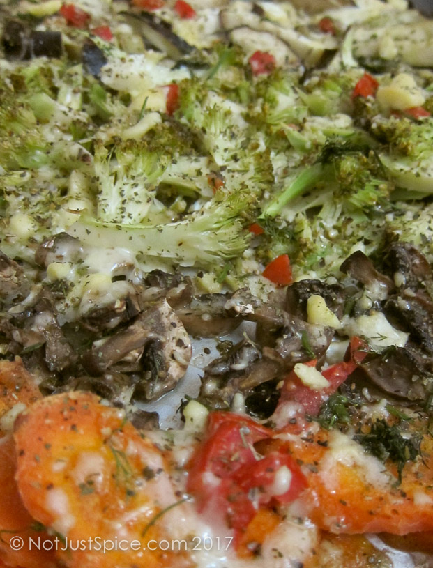 ROAST VEGETABLES WITH MUSHROOMS on notjustspice.com