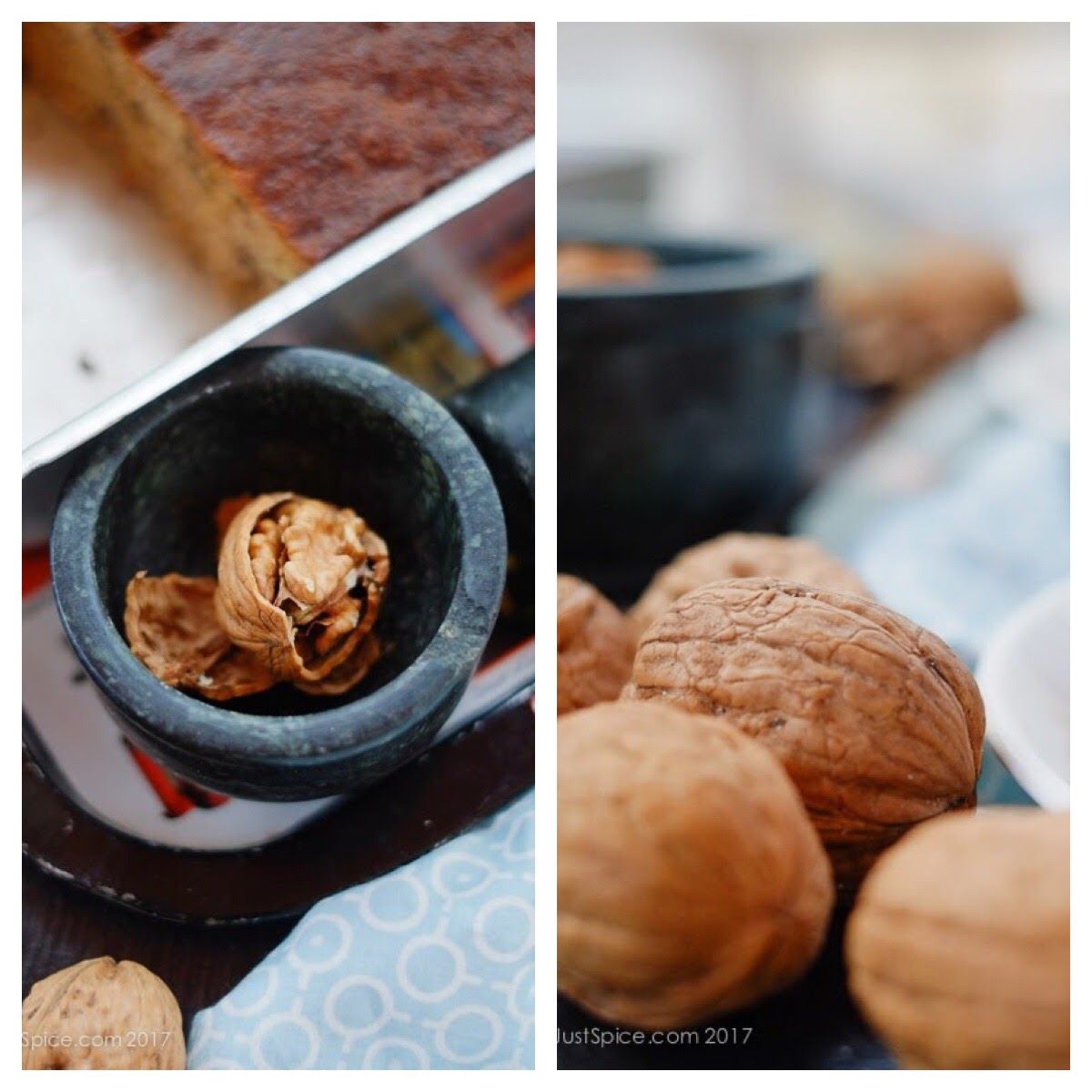 Scrummy Moist Classic Banana Walnut Loaf on notjustspice.com