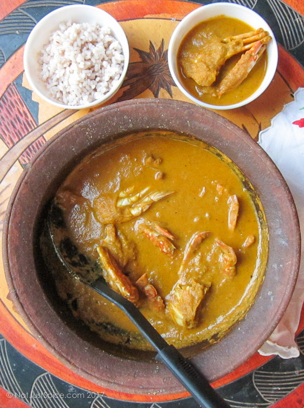 Simple Crab Curry on notjustspice.com