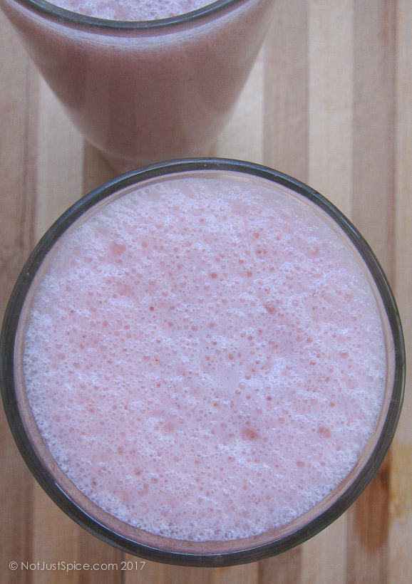 Strawberry Smoothie on notjustspice.com