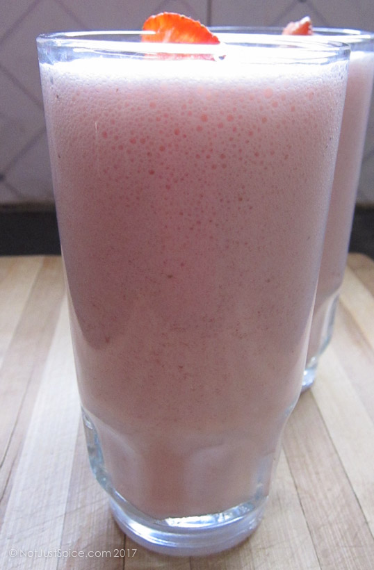 Strawberry Smoothie on notjustspice.com