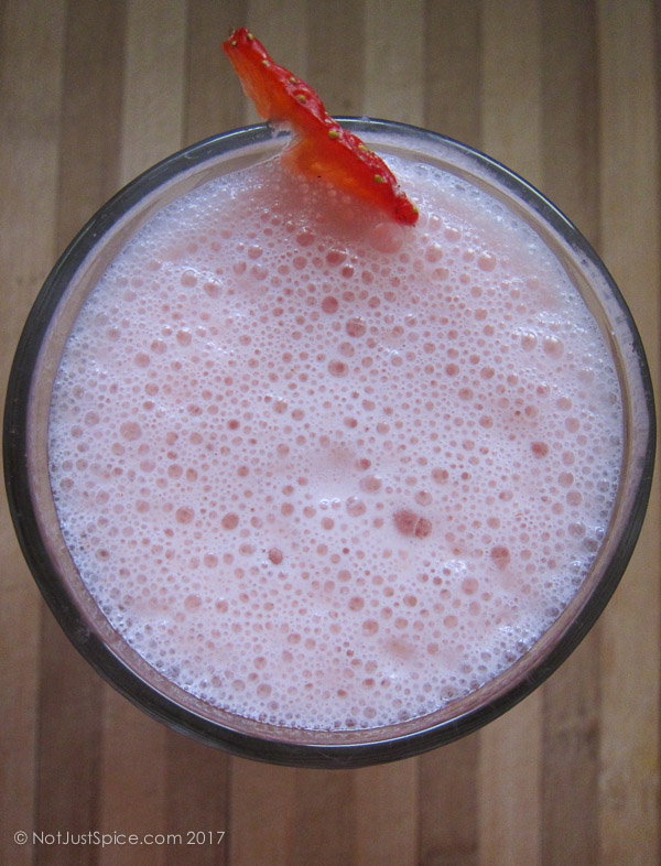 Strawberry Smoothie on notjustspice.com