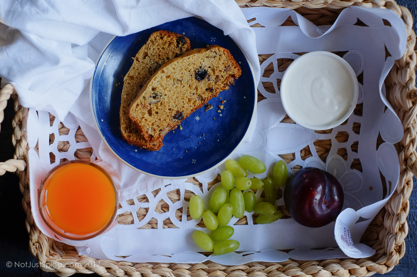 Walnut and Raisin Loaf on notjustspice.com