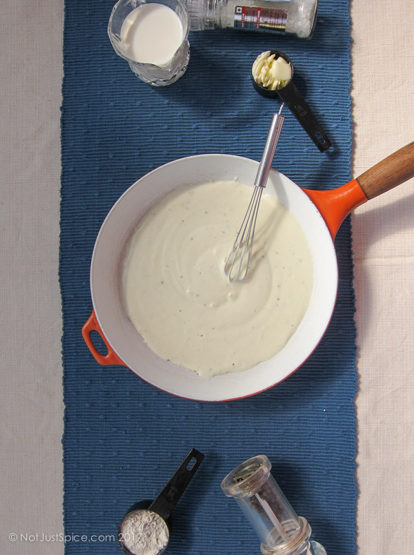White Sauce | Béchamel Sauce on notjustspice.com