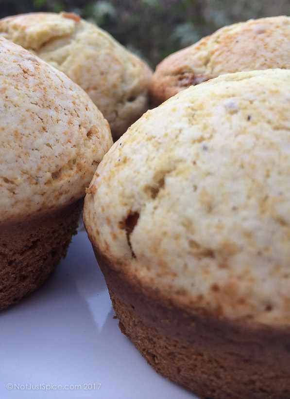 Zesty Date Orange Muffins on notjustspice.com